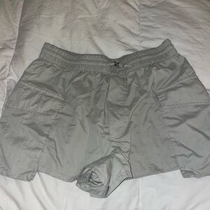 Zara Women's Light Gray Cargo Shorts